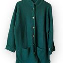 Herman Geist Vintage  Hunter Green Wool Cardigan Sweater Photo 1