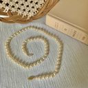 American Vintage Vintage “Mairi” Champagne Pearl Necklace 25” Gold Marquise Fishhook JAPAN Classic Photo 6
