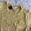 Ellemenno Vintage Pastel Butter Yellow Ribbed Top Photo 1