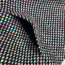 Doncaster  Neon Rainbow Silk Tweed Open Front Crop Blazer Jacket Black Multi 6 Photo 6