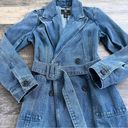 House of Harlow NWOT  Denim Trench Coat Size Small Photo 6