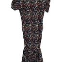 Tanya Taylor  Effie‎ Floral Printed Dress Womens Size XS Ruched Sleeve Multicolor Photo 2