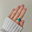 Boutique “Belize” Southwestern Blue Turquoise Silver Ring 9 Cowgirl Maximalist Photo 11