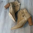 Rebecca Minkoff  9 Brown Block Heel Cowgirl Suede Boots Photo 4