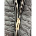 Marc New York  Jacket Women Medium Black Faux Leather Quilted Hooded Full Zip Photo 7