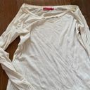 n:philanthropy N philanthropy white distressed long sleeve tee shirt Photo 3