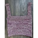 Lovers + Friends Marlene Crochet Knit Tank Top Purple Pink Size Medium Photo 3