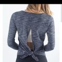 Zyia  NWT Split Back Long Sleeve Athletic Workout
Top: Charcoal Grey‎ Spacedye XS Photo 1