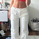 Brandy Melville white kim cargo pants Photo 0