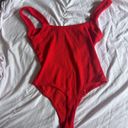 ASTR Red Bustier Bodysuit Photo 2