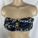 Bleu Rod Beattie  Black Chain Print 2 Piece Bikini Swim Suit 10 14 Photo 3