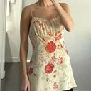 EXPRESS Vintage Y2K Floral Silk Tunic Camisole Top Yellow Size 7/8 Photo 1