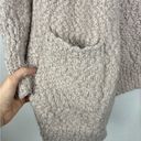 Ruby Moon  Women's Large Beige Open Front Cardigan Sweater Soft Cozy Pockets Photo 2