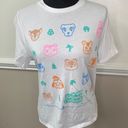 Nintendo Animal New Horizons Crossing White Short Sleeve Tee Shirt Size Large Photo 0