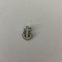 Boutique Shimmery crystal anchor pendant silver tone Photo 0