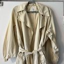 Aritzia  WILFRED Requiem Trench Coat S Cream Long Line Jacket Oversized Tie Photo 14