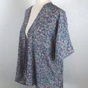 LuLaRoe  Bianka floral chevron short sleeve cardigan kimono S Photo 1