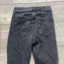 American Eagle Size 0 Black Distressed Super High-Rise Jeggings Photo 2