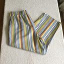 Jones New York Vintage Striped Linen Blend High Waisted Capri Pants - Sz XL Photo 9