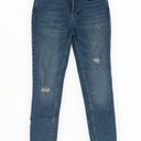 Free People We the Free Great Heights Distressed Frayed In Sky Skinny Jeans Cropped size 26 Photo 3