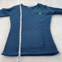 Energie Vintage‎ Y2K  Acrylic Stretch Knitted Sweater Womens Size M Blue Pocket Photo 5