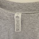 Alo Yoga  Cropped Double Take Pullover Sweater Gray Heather Women's Size S EUC Photo 8