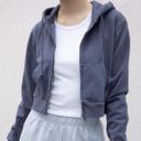 Brandy Melville Cropped Zip Up Photo 3