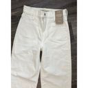 Madewell NWT  The Emmett Wide-Leg Jean: Patch Pocket Edition In White Size 24 Photo 4