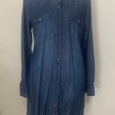 Merona Denim Women’s Button Down Dress Size Medium with Pockets No Belt Photo 0