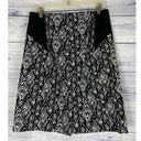 Chico's  1 Pencil Skirt Womens M 8 Back Slit Zip Cotton Stretch Tribal Lux NWT Photo 1