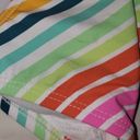 Decree Nwt  Women's Size XS Cut Out Multicolor 1pc Swimsuit Striped Front Tie $50 Photo 3