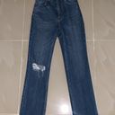 Abercrombie & Fitch Abercrombie Ultra High Rise Straight Ankle Jeans Photo 6