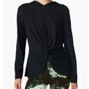 Sweaty Betty NWT  Tori Twist Front Hooded Pullover in Black Photo 0