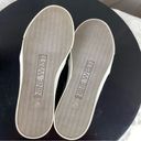 Nine West  Bonkers Embossed Metallic Slip On Sneaker Silver Black 7 Photo 9