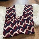 Lulus Lulu’s | Take Time Burgundy Multi Print Cropped Pants Photo 0