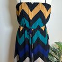 Alya  Multi Color Chevron Spaghetti Strap Lined  Women's Size Small NWT Photo 8