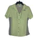 Columbia  PFG Blood N Guts Women Shirt‎ Omni Shield Fishing Vented Green Size XS Photo 0