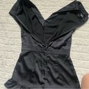 Bebe  Womens V-Neck Ruffle Romper SZ 2 Photo 12