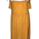 Xhilaration  Gold Cold Shoulder Lined Dress New M Photo 1