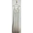 La Femme  Sequin Sleeveless Gown in White Size US 10 Photo 7