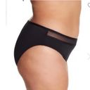 Tommy Bahama  Black Mesh Inset Hipster Bikini Full Coverage Swim Bottom 2X NWT Photo 3