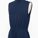 Eileen Fisher . Mock Neck Tie Waist Sleeveless Dress. Photo 11