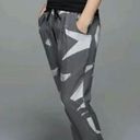 Lululemon Casual Dress Pants Print Tapered Leg Drawstring Gym Yoga Fitness Street Wear Photo 0