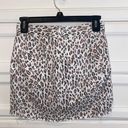 Olivaceous Leopard Denim Mini Skirt Photo 1