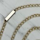 The Bar Gold Tone Lightweight Skinny Metal Chain Link Belt OS One Size Photo 2