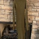 Charlotte Russe SAY WHAT - army green ribbed sweater body con dress Photo 6