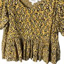 Bohme  Women’s Size Large Animal Print Cropped Blouse Photo 4