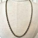 Twisted Silver and gold tone  necklace Photo 0