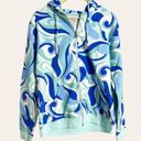 Hill House  The Allie Zip-Up Jacket in Ocean Kaleidoscope Print Size S Photo 2