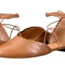 Jack Rogers Leather d’Orsay Ankle Tie Flats Photo 4